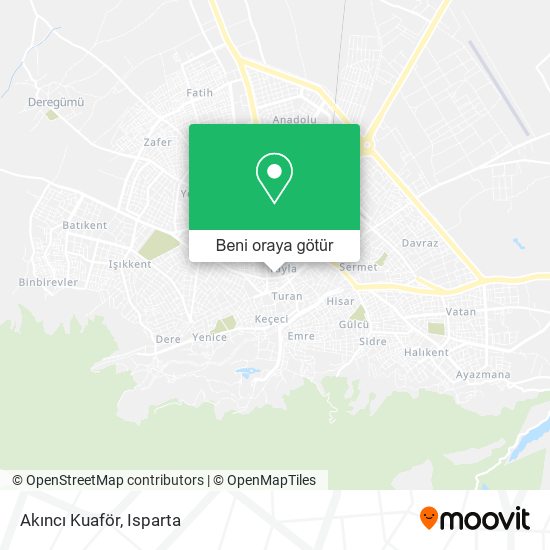 Akıncı Kuaför harita