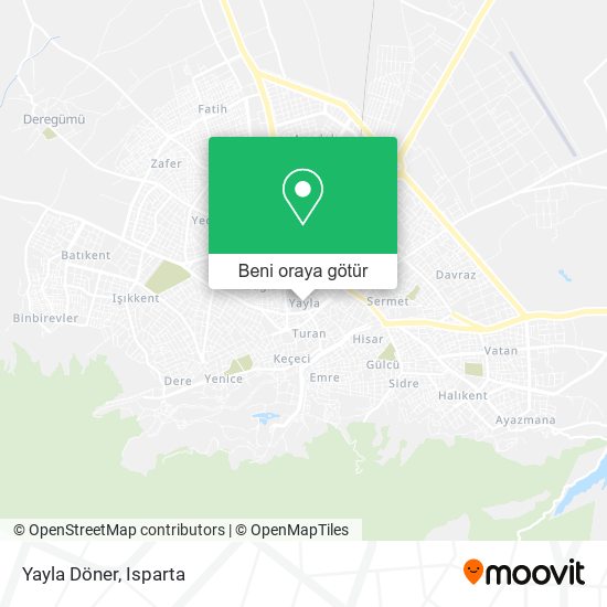Yayla Döner harita