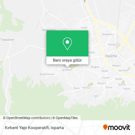 Kırkent Yapı Kooperatifi harita