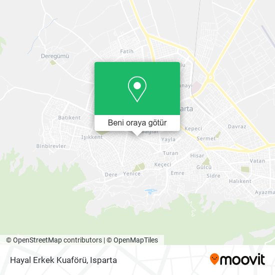 Hayal Erkek Kuaförü harita