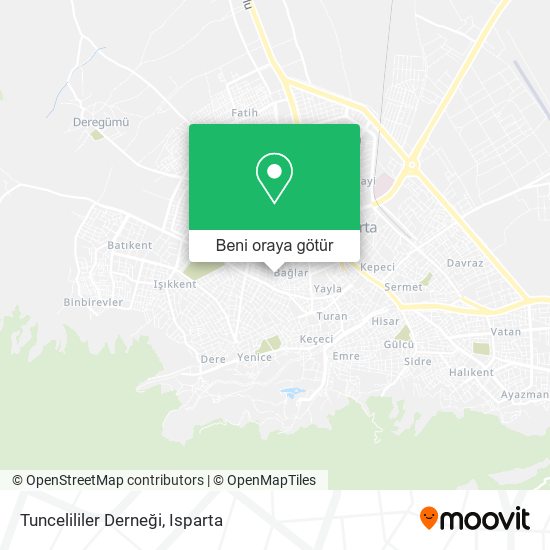 Tuncelililer Derneği harita
