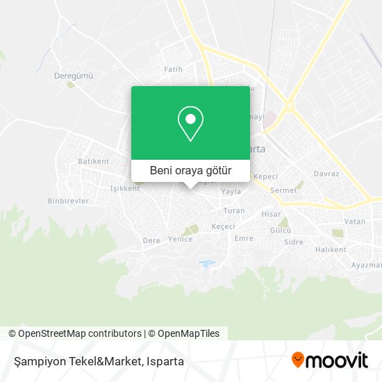 Şampiyon Tekel&Market harita