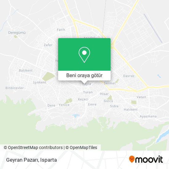 Geyran Pazarı harita
