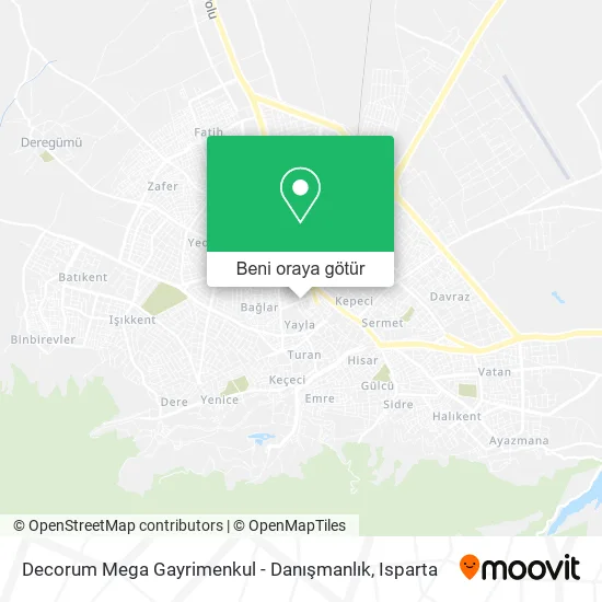 Decorum Mega Gayrimenkul - Danışmanlık harita