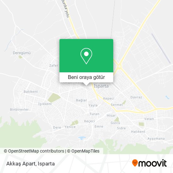 Akkaş Apart harita