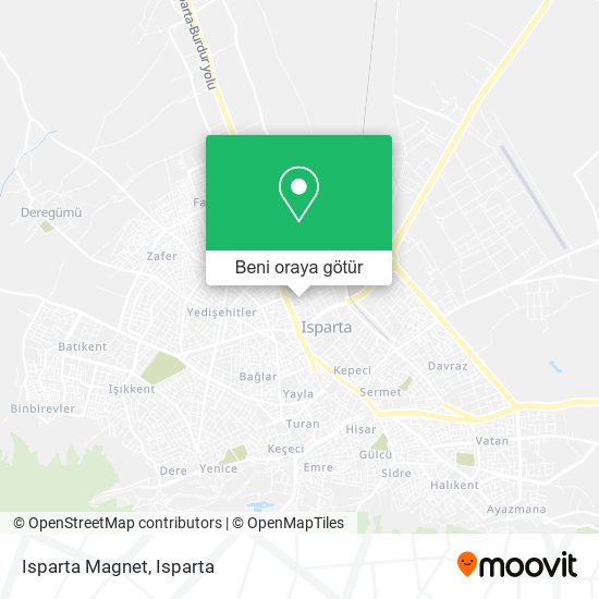 Isparta Magnet harita