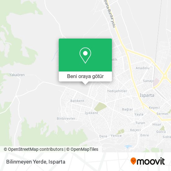 Bilinmeyen Yerde harita