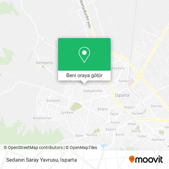 Sedanın Saray Yavrusu harita