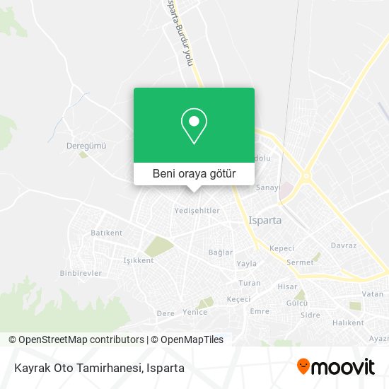 Kayrak Oto Tamirhanesi harita