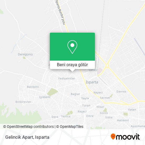 Gelincik Apart harita