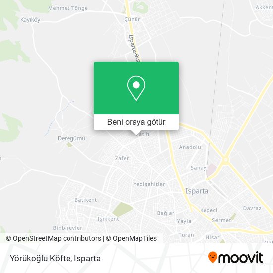 Yörükoğlu Köfte harita