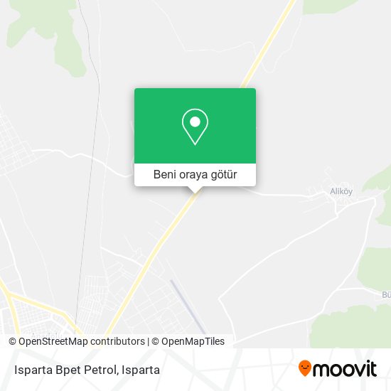 Isparta Bpet Petrol harita