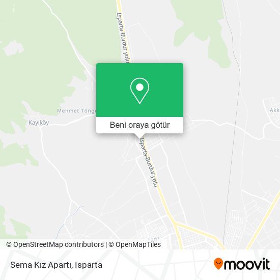 Sema Kız Apartı harita