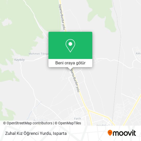Zuhal Kız Öğrenci Yurdu harita