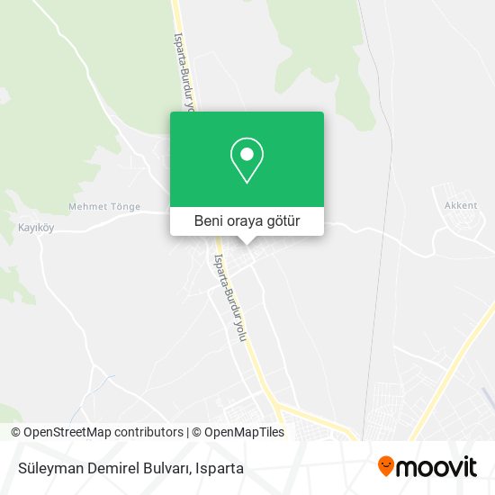 Süleyman Demirel Bulvarı harita