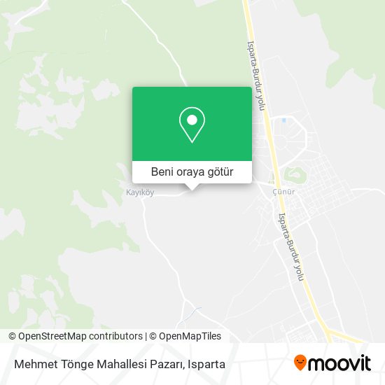 Mehmet Tönge Mahallesi Pazarı harita