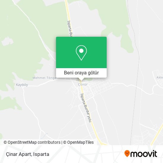 Çinar Apart harita