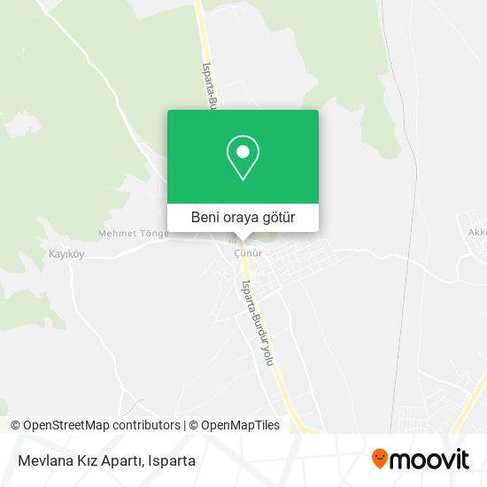 Mevlana Kız Apartı harita
