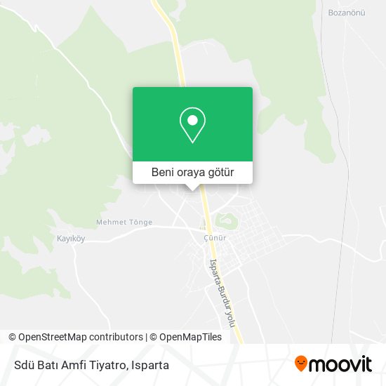 Sdü Batı Amfi Tiyatro harita