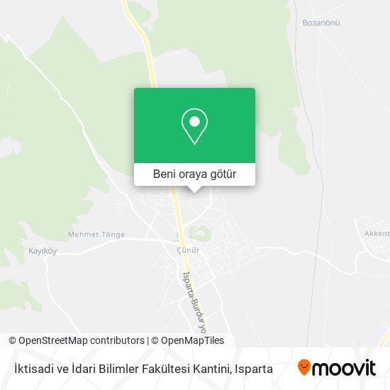 İktisadi ve İdari Bilimler Fakültesi Kantini harita