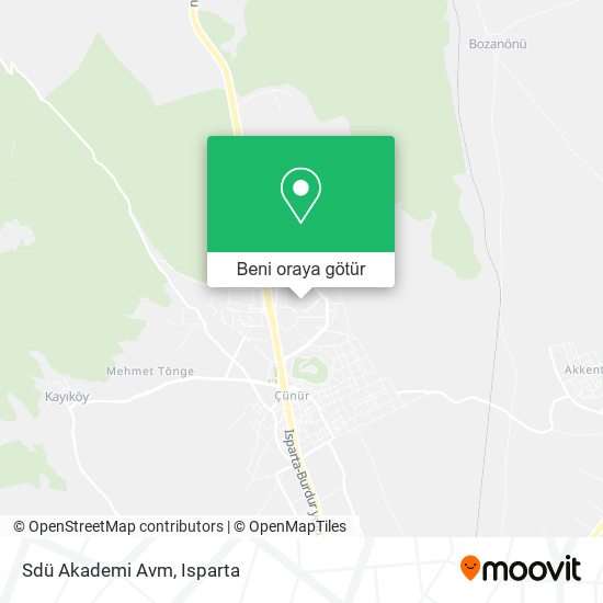 Sdü Akademi Avm harita
