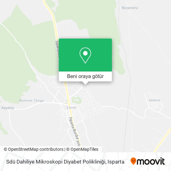 Sdü Dahiliye Mikroskopi Diyabet Polikliniği harita