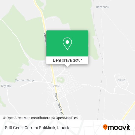 Sdü Genel Cerrahi Poliklinik harita