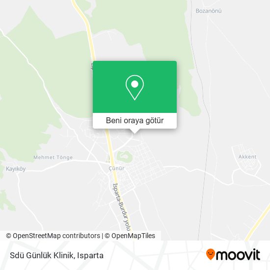 Sdü Günlük Klinik harita