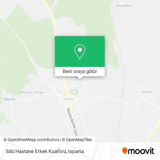 Sdü Hastane Erkek Kuaförü harita