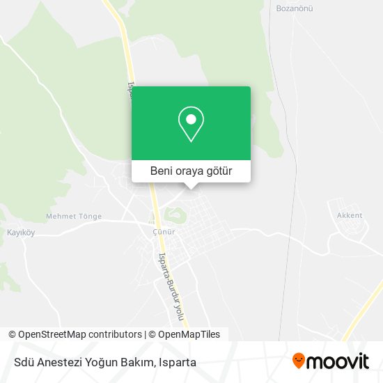 Sdü Anestezi Yoğun Bakım harita
