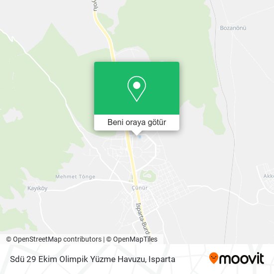 Sdü 29 Ekim Olimpik Yüzme Havuzu harita