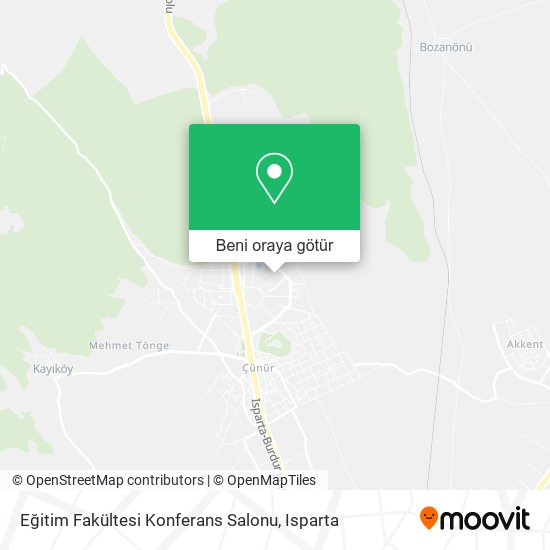 Eğitim Fakültesi Konferans Salonu harita
