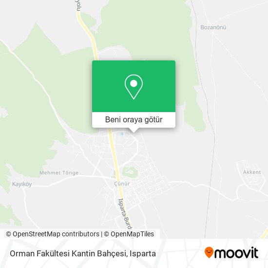 Orman Fakültesi Kantin Bahçesi harita