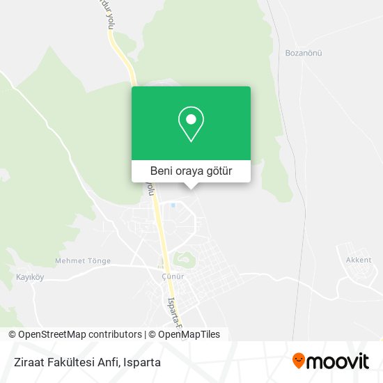 Ziraat Fakültesi Anfi harita
