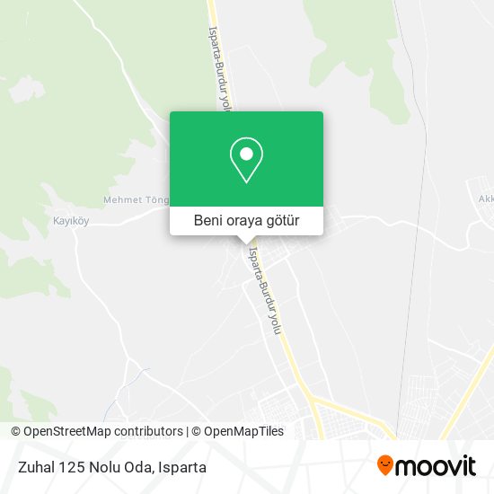 Zuhal 125 Nolu Oda harita