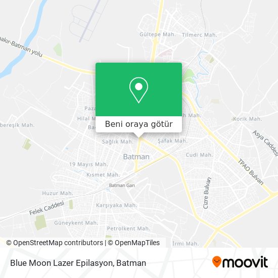 Blue Moon Lazer Epilasyon harita