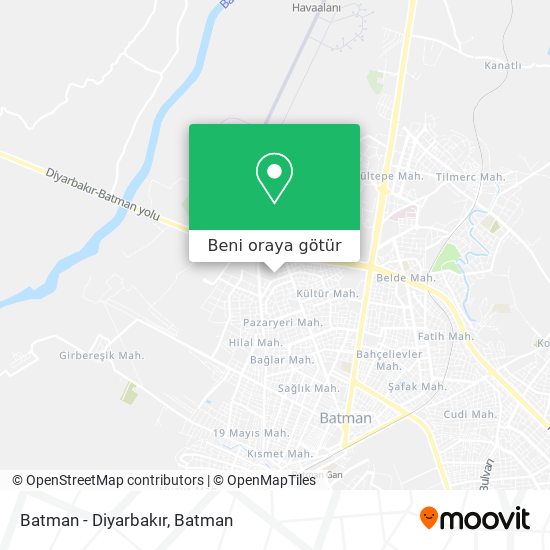 Batman - Diyarbakır harita