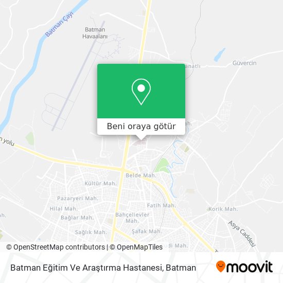 Batman Eğitim Ve Araştırma Hastanesi harita