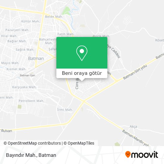 Bayındır Mah. harita
