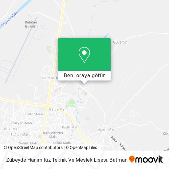 Zübeyde Hanım Kız Teknik Ve Meslek Lisesi harita