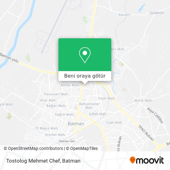 Tostolog Mehmet Chef harita