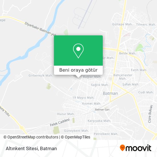Altınkent Sitesi harita
