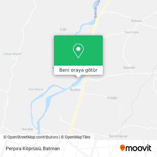 Perpıra Köprüsü harita