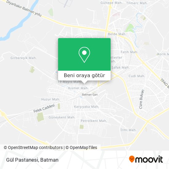 Gül Pastanesi harita
