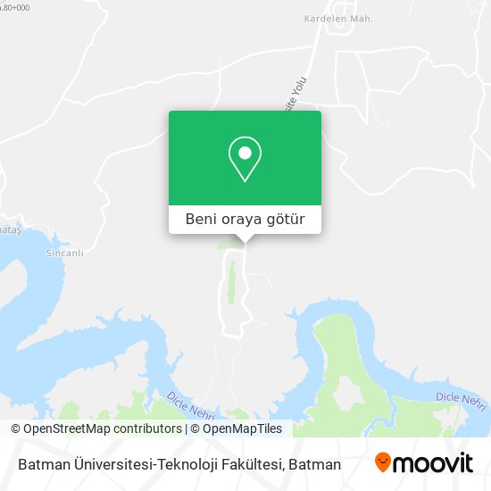 Batman Üniversitesi-Teknoloji Fakültesi harita