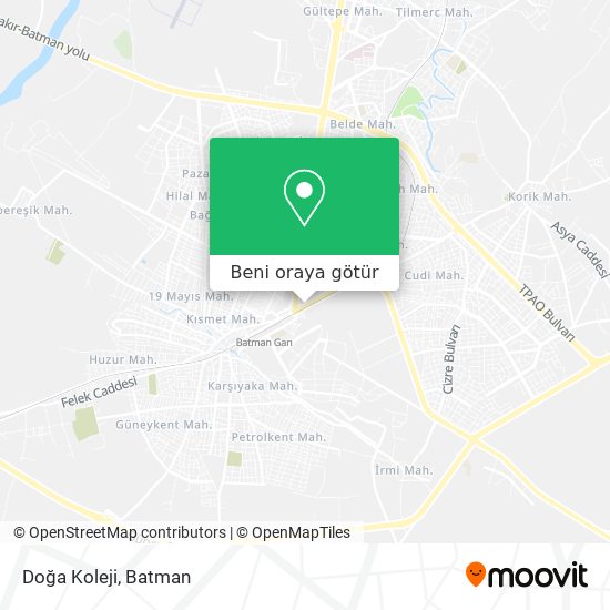 Doğa Koleji harita