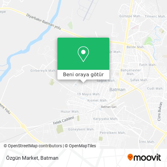 Özgün Market harita