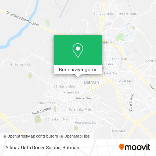 Yilmaz Usta Döner Salonu harita