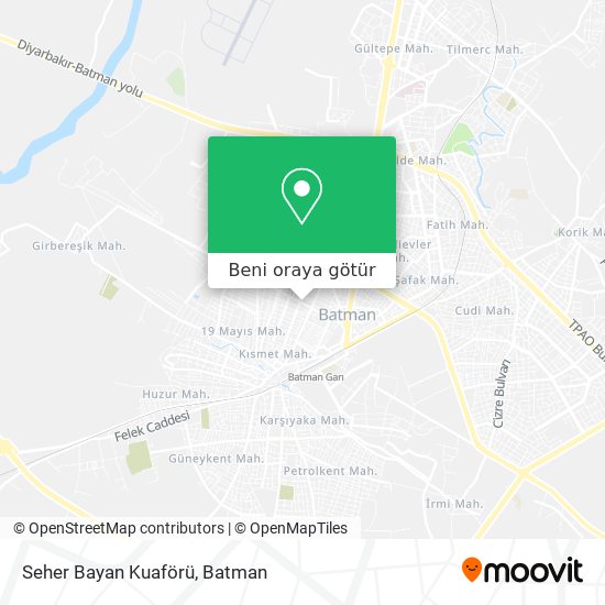 Seher Bayan Kuaförü harita