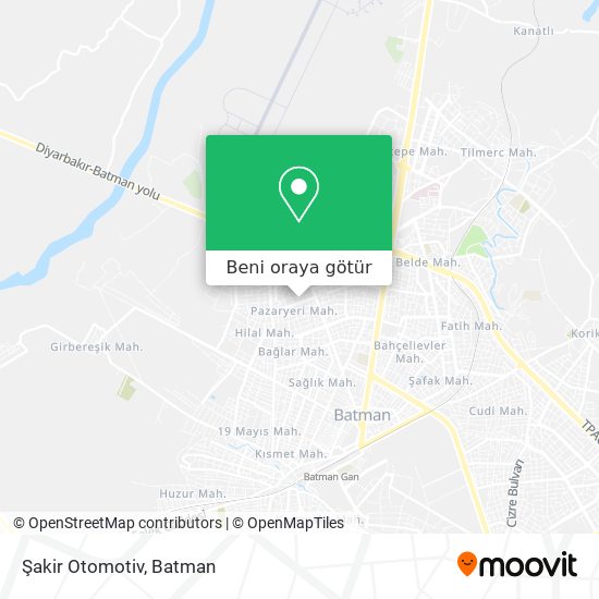 Şakir Otomotiv harita